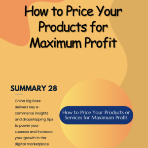How to Price Your Products for Maximum Profit