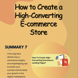 How to Create a High-Converting E-commerce Store