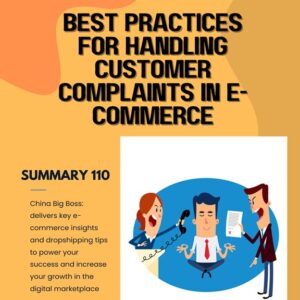 Best Practices for Handling Customer Complaints in E-commerce