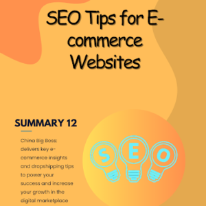 SEO Tips for E-commerce Websites