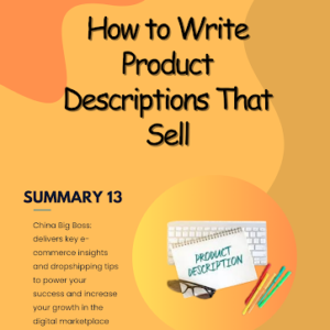 How to Write Product Descriptions That Sell